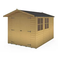 Shire Guernsey PT 6' 6" x 9' 6" (Nominal) Apex Shiplap Timber Shed