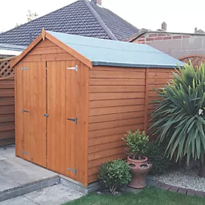 Shire 6' x 8' (Nominal) Apex Overlap Timber Shed - Image 2