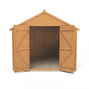 Forest Delamere 8' x 9' 6" (Nominal) Apex Shiplap T&G Timber Shed - Image 4