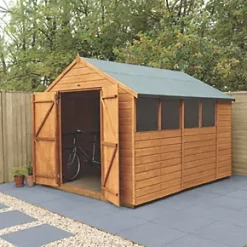 Forest Delamere 8' x 9' 6" (Nominal) Apex Shiplap T&G Timber Shed