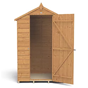 Forest 4' x 3' (Nominal) Apex Overlap Timber Shed with Base & Assembly - Image 4