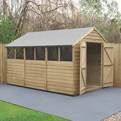 Forest 8' x 12' (Nominal) Apex Overlap Timber Shed