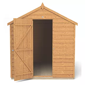 Forest 6' x 8' (Nominal) Apex Overlap Timber Shed - Image 4