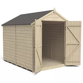Forest 6' x 8' (Nominal) Apex Overlap Timber Shed - Image 3