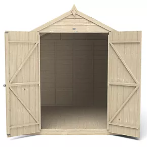 Forest 6' x 8' (Nominal) Apex Overlap Timber Shed - Image 4