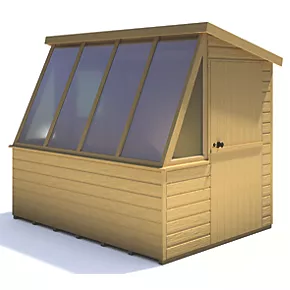 Shire 8' x 6' (Nominal) Pent Timber Potting Shed - Image 2