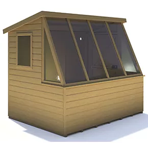 Shire 8' x 6' (Nominal) Pent Timber Potting Shed