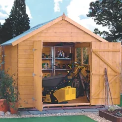 Rowlinson Premier 8' x 9' 6" (Nominal) Apex Shiplap Timber Shed