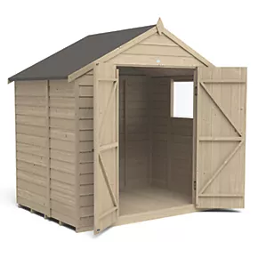 Forest 7' x 5' (Nominal) Apex Overlap Timber Shed - Image 3