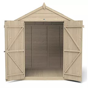 Forest 7' x 5' (Nominal) Apex Overlap Timber Shed - Image 4