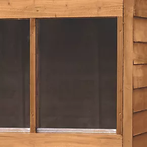 Forest 7' x 5' (Nominal) Pent Overlap Timber Shed with Base & Assembly - Image 5