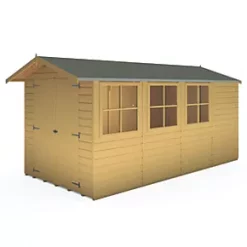 Shire Jersey PT 6' 6" x 13' (Nominal) Apex Shiplap T&G Timber Shed