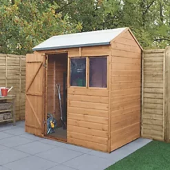 Forest Delamere 6' x 4' (Nominal) Reverse Apex Shiplap T&G Timber Shed