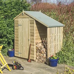Rowlinson Oxford 6' x 3' (Nominal) Apex Tongue & Groove Timber Shed with Lean-To