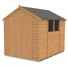 Forest 6' x 8' (Nominal) Apex Overlap Timber Shed - Image 2