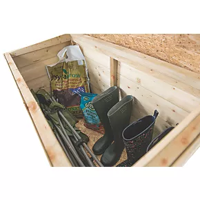Forest 300Ltr 3' x 1' 6" (Nominal) Shiplap Timber Garden Store - Image 4