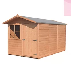Shire Baracca 6' 6" x 9' 6" (Nominal) Apex Overlap Timber Shed
