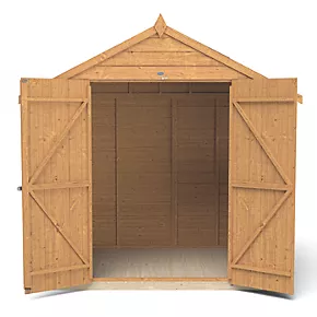 Forest 7' x 5' (Nominal) Apex Overlap Timber Shed with Assembly - Image 4
