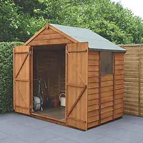 Forest 7' x 5' (Nominal) Apex Overlap Timber Shed with Assembly