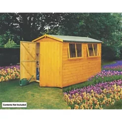 Shire Atlas 10' x 8' (Nominal) Apex Shiplap T&G Timber Shed