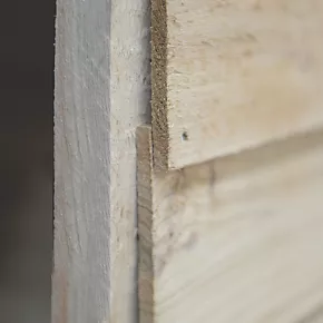 Forest 4' x 6' (Nominal) Apex Overlap Timber Shed - Image 5