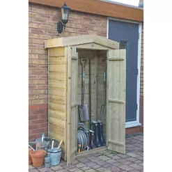 Forest 3' x 1' 6" (Nominal) Apex Overlap Timber Garden Store