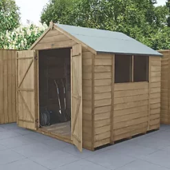 Forest 7' x 7' (Nominal) Apex Overlap Timber Shed