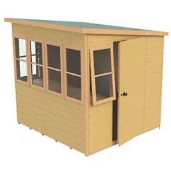 Shire 6' 6" x 6' (Nominal) Pent Shiplap T&G Timber Shed