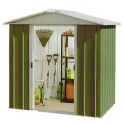 Yardmaster 6' x 4' (Nominal) Apex Metal Shed Green