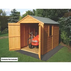 Shire Warwick 8' x 6' (Nominal) Apex Shiplap T&G Timber Shed