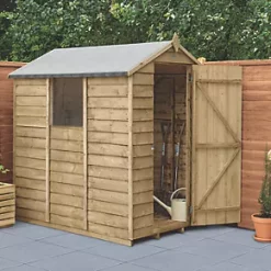 Forest 4' x 6' (Nominal) Apex Overlap Timber Shed