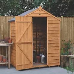 Forest 5' x 3' (Nominal) Apex Overlap Timber Shed with Assembly