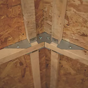 Forest 8' x 6' (Nominal) Reverse Apex Overlap Timber Shed with Base & Assembly - Image 6