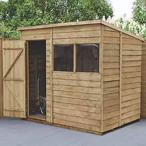 Forest 7' x 5' (Nominal) Pent Overlap Timber Shed