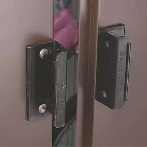 Yardmaster 9' 6" x 12' (Nominal) Apex Shiplap Metal Shed Stone Grey - Image 5