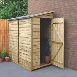 Forest 3' 6" x 6' (Nominal) Pent Overlap Timber Shed
