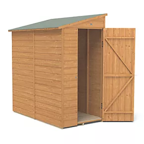 Forest Delamere 3' x 6' (Nominal) Pent Shiplap T&G Timber Shed with Assembly - Image 4
