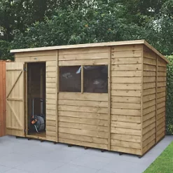 Forest 10' x 6' (Nominal) Pent Overlap Timber Shed