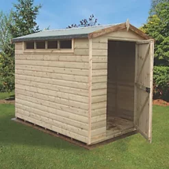 Shire Security 8' x 6' (Nominal) Apex Shiplap T&G Timber Shed