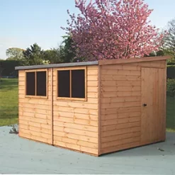 Shire Norfolk 10' x 8' (Nominal) Pent Tongue & Groove Timber Workshop