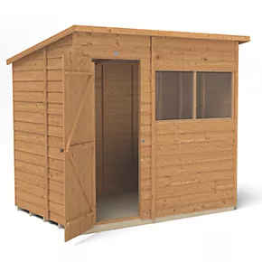 Forest 7' x 5' (Nominal) Pent Overlap Timber Shed - Image 3