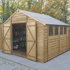 Forest 10' x 10' (Nominal) Apex Overlap Timber Shed