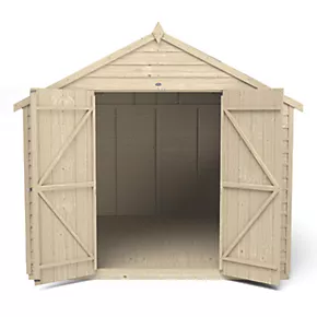 Forest 8' x 10' (Nominal) Apex Overlap Timber Shed - Image 4