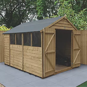 Forest 8' x 10' (Nominal) Apex Overlap Timber Shed