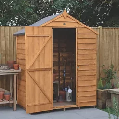 Forest 5' x 3' (Nominal) Apex Overlap Timber Shed