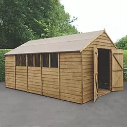 Forest 10' x 14' 6" (Nominal) Apex Overlap Timber Shed
