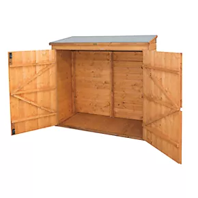 Rowlinson Shiplap 6' x 2' 6" (Nominal) Pent Timber Bike Store - Image 2