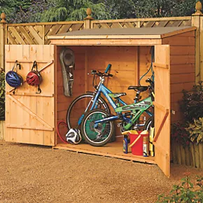 Rowlinson Shiplap 6' x 2' 6" (Nominal) Pent Timber Bike Store - Image 3