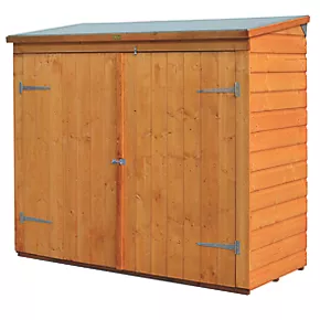 Rowlinson Shiplap 6' x 2' 6" (Nominal) Pent Timber Bike Store