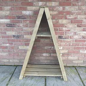 Shire Triangular T&G PT 2' 6" x 1' 6" (Nominal) Timber Log Store - Image 3